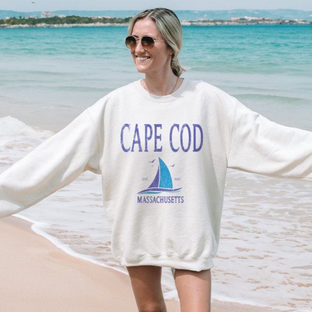 Cape Cod Segelferien Sweatshirt (Von Creator hochgeladen)