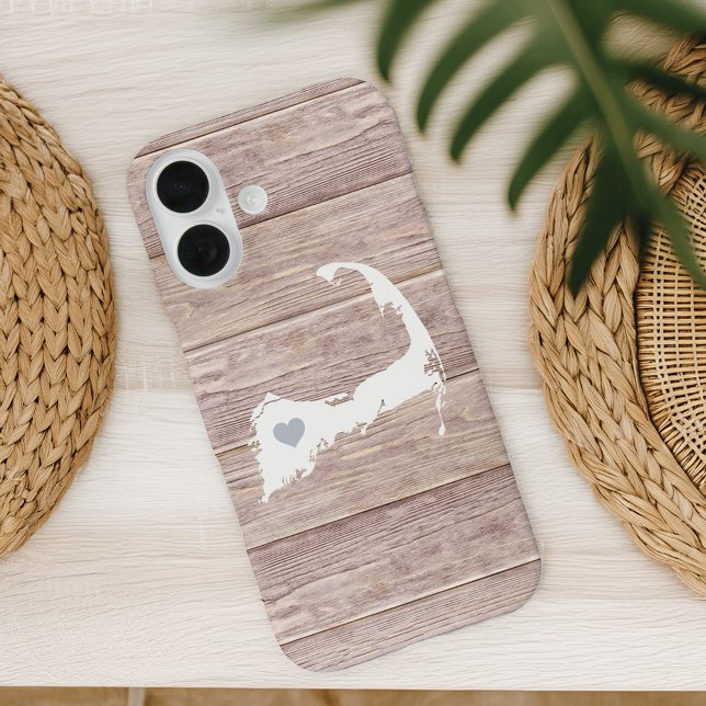Cape Cod Silhouette Rustikaler Holzausblick Case-Mate iPhone Hülle (Von Creator hochgeladen)