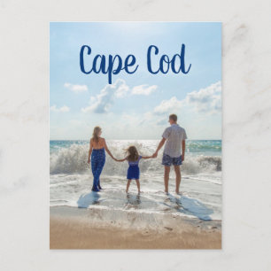 Cape Cod Souvenir Sand und Surf mit Familie Postkarte