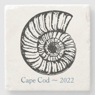 Cape Cod Souvenir Untersetzer - Ammonitenschale