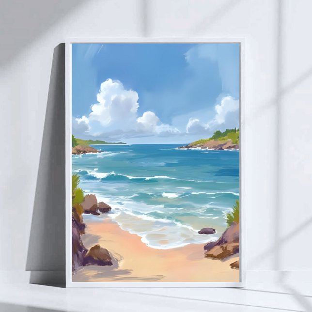 Cape Cod Strand Bucht Ozean Gemälde Poster (Von Creator hochgeladen)