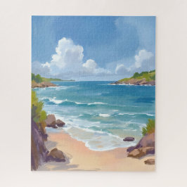 Cape Cod Strand Bucht Ozean Gemälde Puzzle