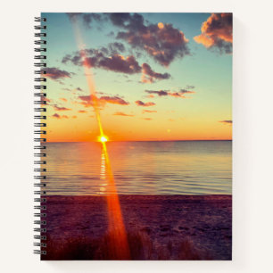 Cape Cod Strand Sonnenuntergang Foto Notizbuch
