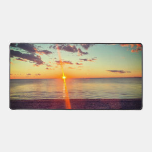 Cape Cod Strand Sonnenuntergang Foto Schreibtischunterlage