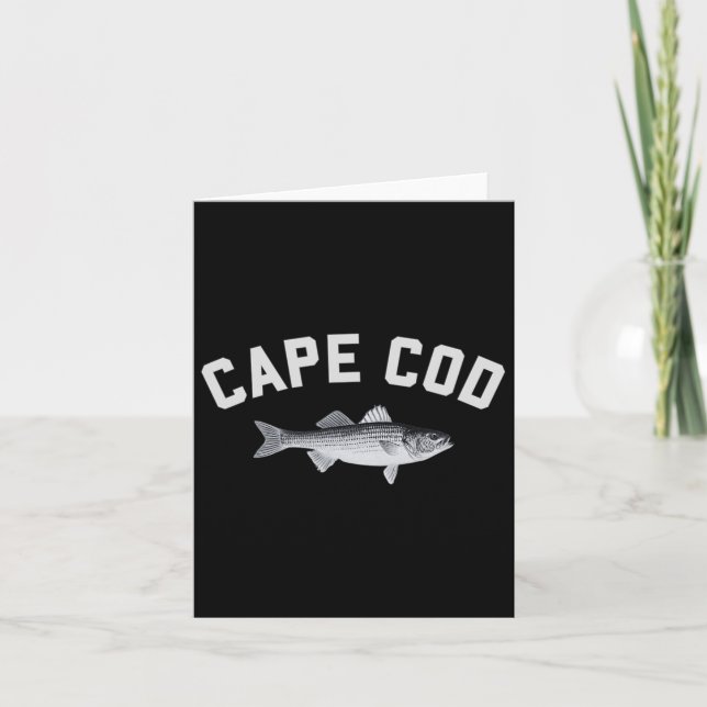 Cape Cod Striper Striper Strip by Fun Fishing Desi Karte (Vorderseite)