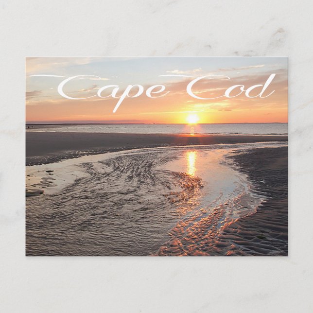 Cape Cod Sunrise, Provincetown, MA Post Card Postkarte (Vorderseite)