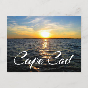 Cape Cod Sunset, Provincetown MA Post Card Postkarte