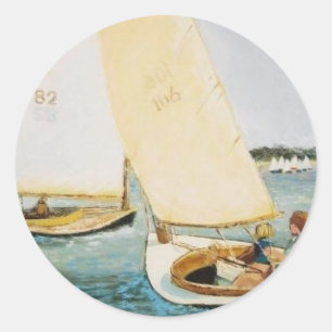 CAPE COD-TAGESlaufen Runder Aufkleber