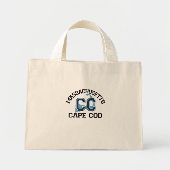 Cape Cod "Varsity" Design. Mini Stoffbeutel (Vorne)