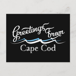 Cape Cod Water Waves Postkarte