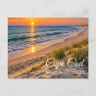 Cape Cod Wellfleet Massachusetts Strand Sonnenaufg Postkarte
