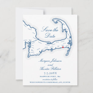 Cape Cod Wychmere Beach Club Wedding Save The Date