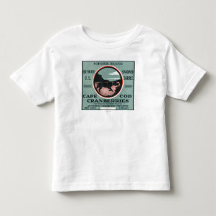 Cape Cod-Zeiger-Marken-Moosbeeraufkleber Kleinkind T-shirt