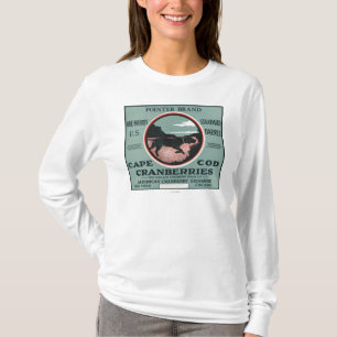 Cape Cod-Zeiger-Marken-Moosbeeraufkleber T-Shirt