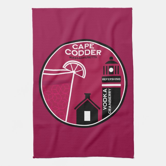 Cape Codder Cocktail Geschirrtuch (Vertikal)