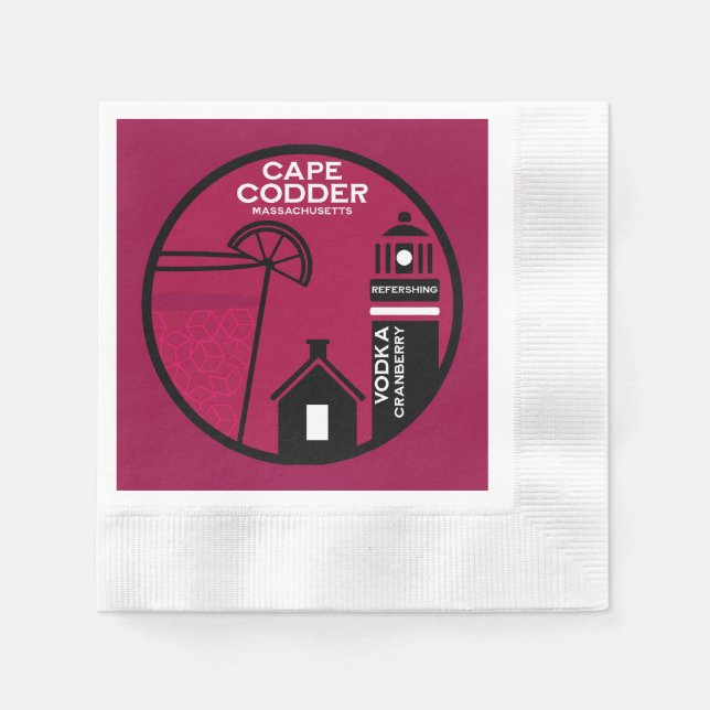 Cape Codder Cocktail Serviette (Vorderseite)