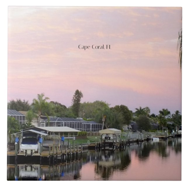 Cape Coral, Florida Kanal Fliese (Vorderseite)