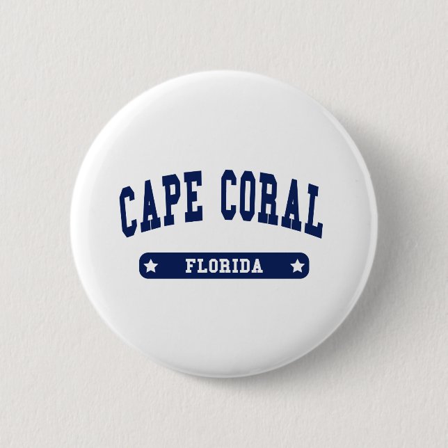 Cape Coral Florida Uni Style t Shirts Button (Vorderseite)