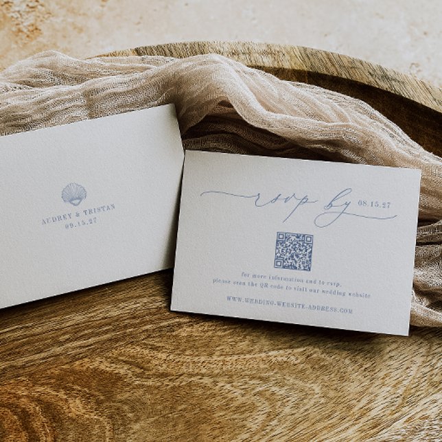 CAPE CSB Minimalistischer Hochzeitcode QR RSVP Karte (Von Creator hochgeladen)