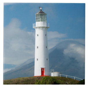 Cape Egmont Leuchtturm und Mt Taranaki/Mt Fliese