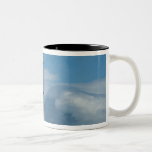 Cape Egmont Leuchtturm und Mt Taranaki/Mt Zweifarbige Tasse