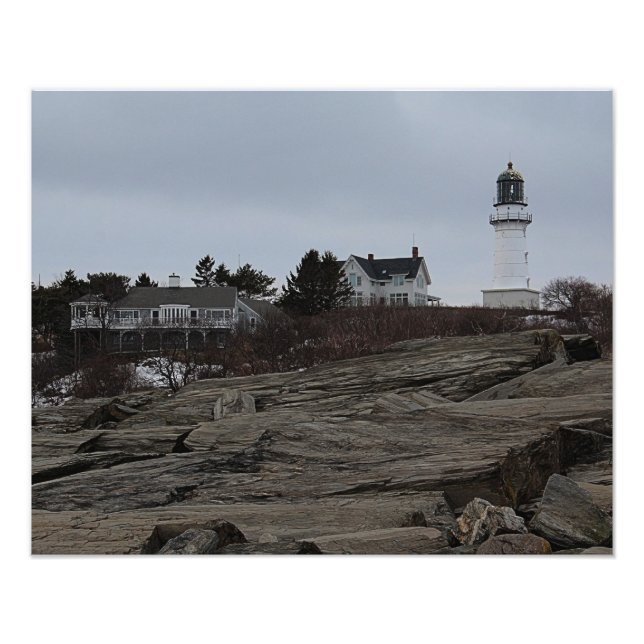 Cape Elizabeth Lighthouse Fotodruck (Vorne)