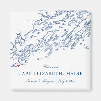 Cape Elizabeth Maine Karte Elegant Wedding Gevor