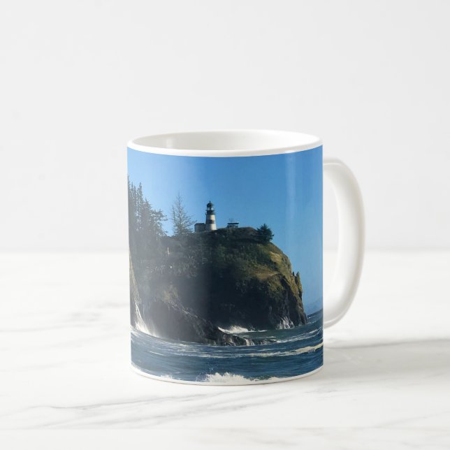 Cape Enttäuschung Lighthouse, Washington Kaffeetasse (VorderseiteRechts)
