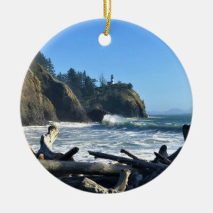 Cape Enttäuschung Lighthouse, Washington Keramik Ornament