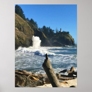 Cape Enttäuschung Lighthouse, Washington Poster