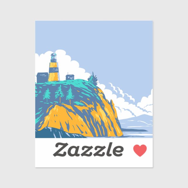 Cape Enttäuschung mit Lighthouse Aufkleber (Blatt)