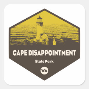 Cape Enttäuschung Staat Park Washington Quadratischer Aufkleber