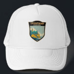 Cape Enttäuschung Staat Park Washington Vintag Truckerkappe<br><div class="desc">Cape Enttäuschung Staat Park Kunstwerk Design. Der Park umfasst eine abwechslungsreiche Landschaft aus alten Wäldern,  Süßwasserseen,  Süß- und Salzwasser-Sümpfen und Meerestidelandschaften.</div>