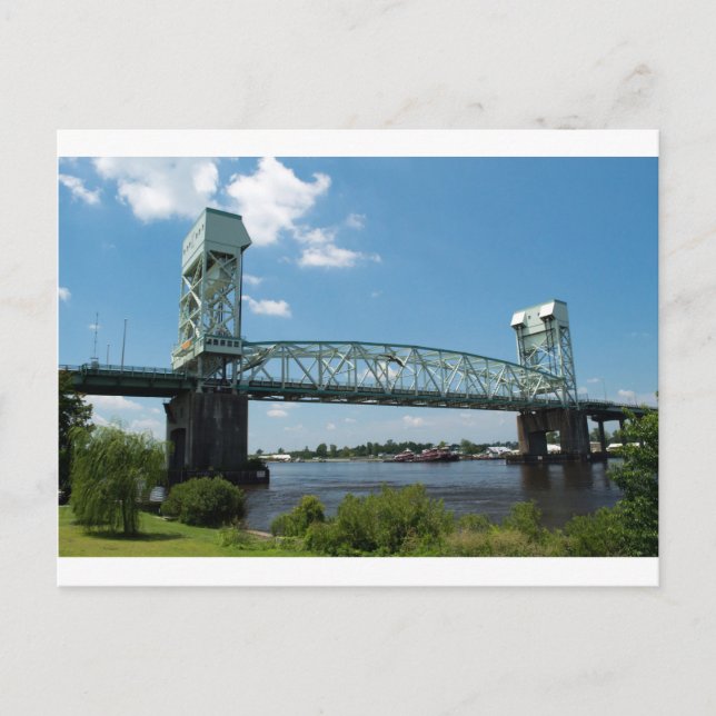 Cape Fear Memorial Bridge Postkarte (Vorderseite)