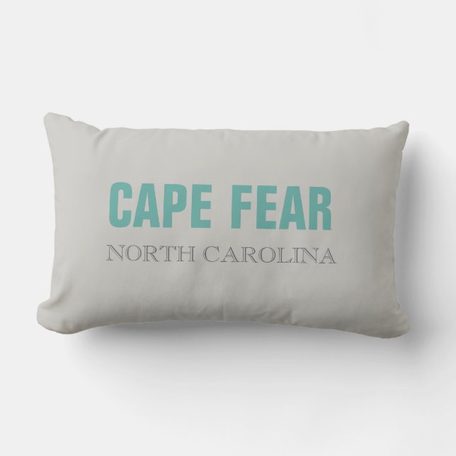 Cape Fear North Carolina Beach Throw Kissen (Vorderseite)