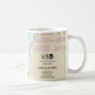 Cape Flattery Nautical Chart 18485 Kaffeetasse