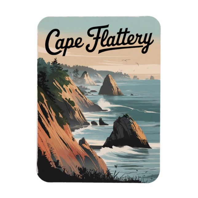 Cape Flattery Vintag Magnet (Vertikal)