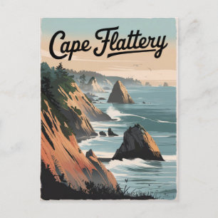 Cape Flattery Vintag Postkarte