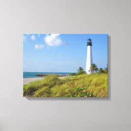 Cape Florida Lighthouse Canvas Print Leinwanddruck