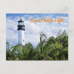 Cape Florida Lighthouse, Key Biscayne Postkarte
