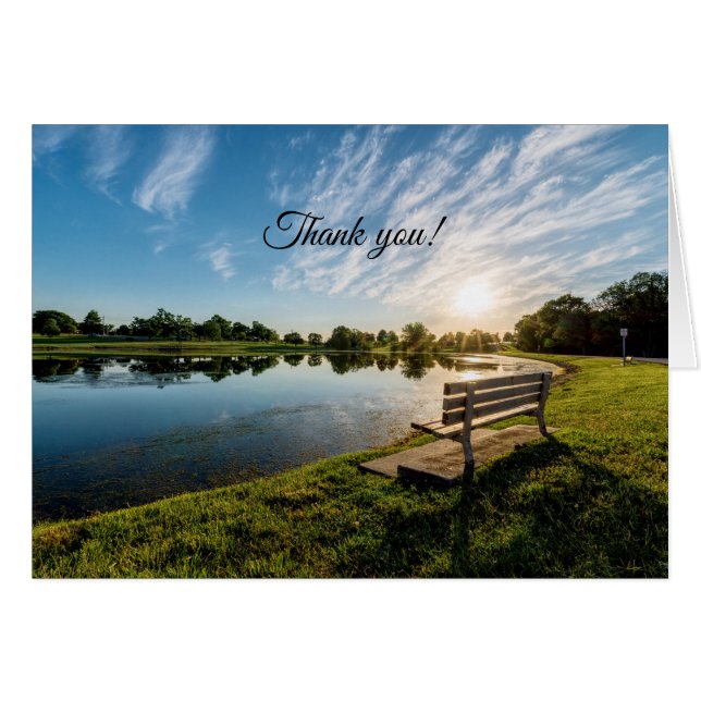 Cape Girardeau Landkreis Park Bench Sunset (Vorderseite (Horizontal))