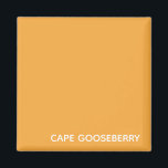 Cape Gooseberry, gelbe Farbe Magnet<br><div class="desc">Cape Gooseberry,  auch bekannt als Physalis,  ist eine Pflanze der Nachthemden,  deren Beeren in einem Schutzpapierkalyx wachsen.
Die warme,  gelbe Farbe der Beere verleiht hier einem der charakteristischen Farbtöne der Nomencolor ihren Namen.</div>