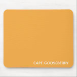 Cape Gooseberry, gelbe Farbe Mousepad<br><div class="desc">Cape Gooseberry, auch bekannt als Physalis, ist eine Pflanze der Nachthemden, deren Beeren in einem Schutzpapierkalyx wachsen. Die warme, gelbe Farbe der Beere verleiht hier einem der charakteristischen Farbtöne der Nomencolor ihren Namen.</div>