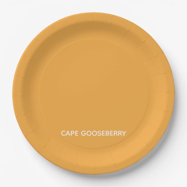 Cape Gooseberry, gelbe Farbe Pappteller (Vorderseite)