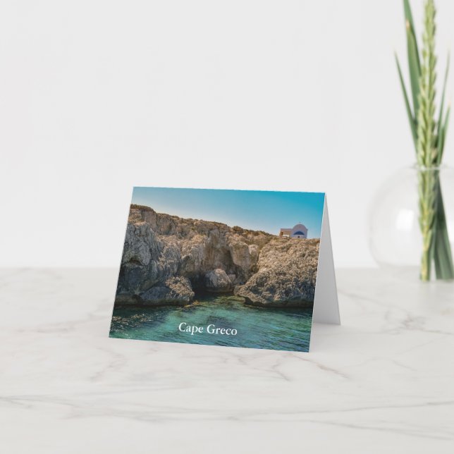 Cape Greco, Zypern Karte (Vorderseite)