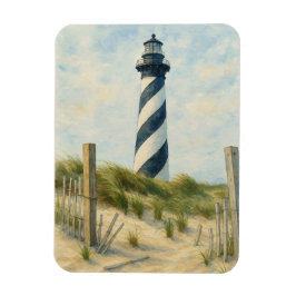 Cape Hatteras Leuchtturm Aquarell Magnet