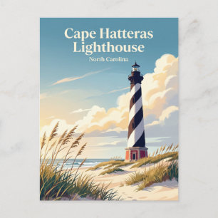 Cape Hatteras Leuchtturm North Carolina Postkarte