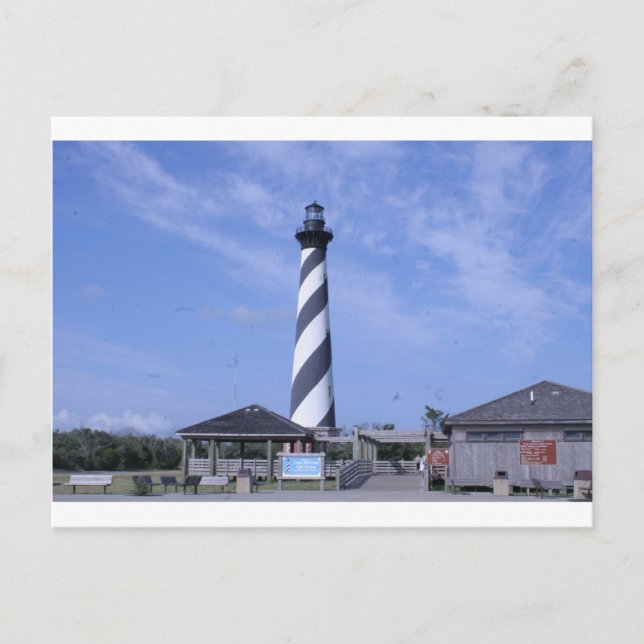 Cape hattera's light House nc Postkarte (Vorderseite)