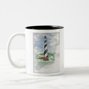 CAPE HATTERAS LIGHTHOS ZWEIFARBIGE TASSE