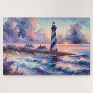 Cape Hatteras Lighthouse am Sonnenuntergang Puzzle